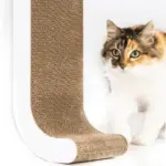 Wall Mounted Cat Scratch Post, White