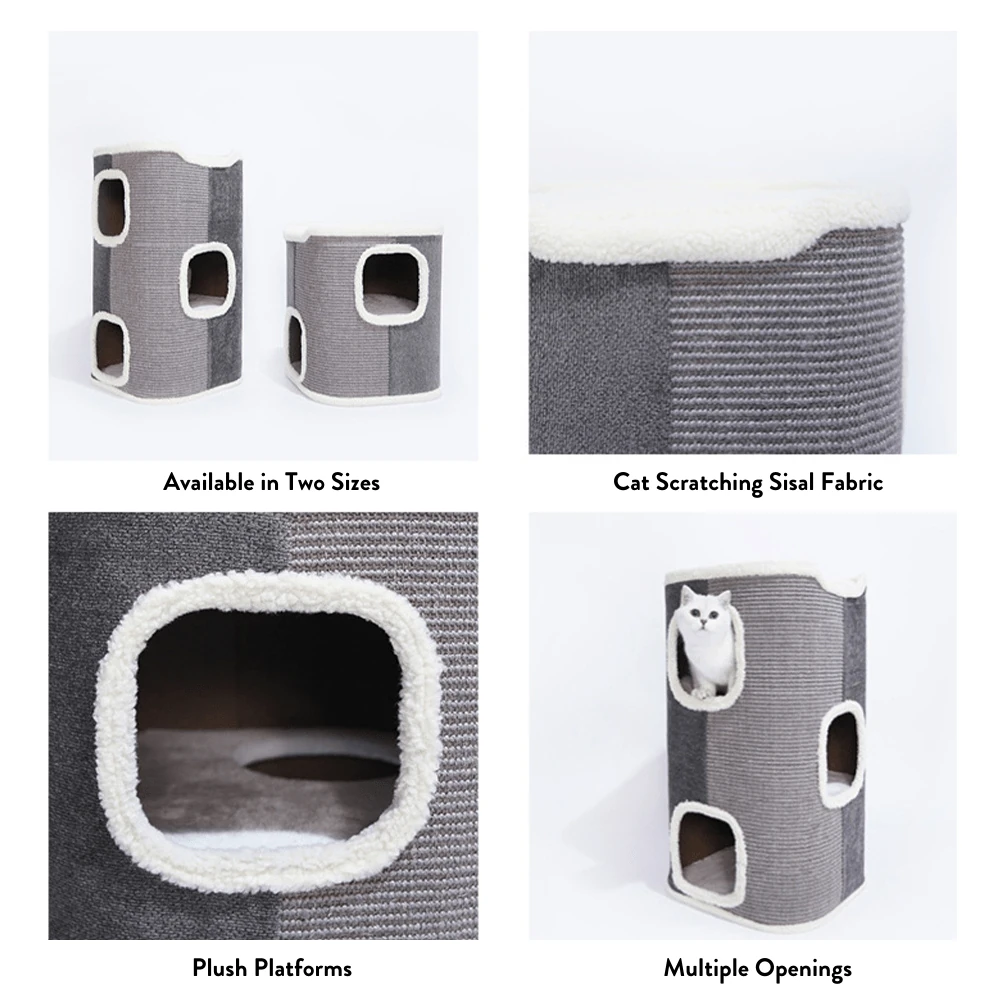 modern-pets-cat-tree-3-floor-elevated-cat-condo-with-sisal-scratcher-31972582129863_2000x Tri-Level Square Cat Condo with Sherpa Lining