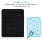 Cat Litter Mat - Honeycomb Dual Layer Design