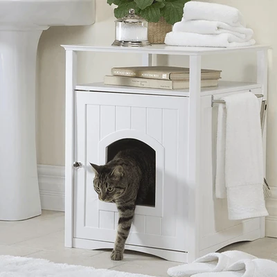 modern-pets-litter-box-jasper-2-cat-litter-cabinet-white-15631187804263_400x Jasper 2 Cat Litter Cabinet, White