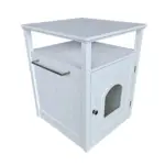 Jasper 2 Cat Litter Cabinet, White