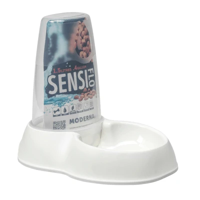 moderna-pet-feeder-moderna-sensiflo-pet-food-dispenser-1-5l-gravity-feeder-white-12213429469287_400x Moderna Sensiflo Pet Gravity Feeder, White