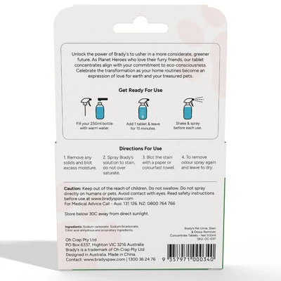 oc-037-2_400x Brady's Eco-Friendly Urine, Stain & Odour Remover for Dogs