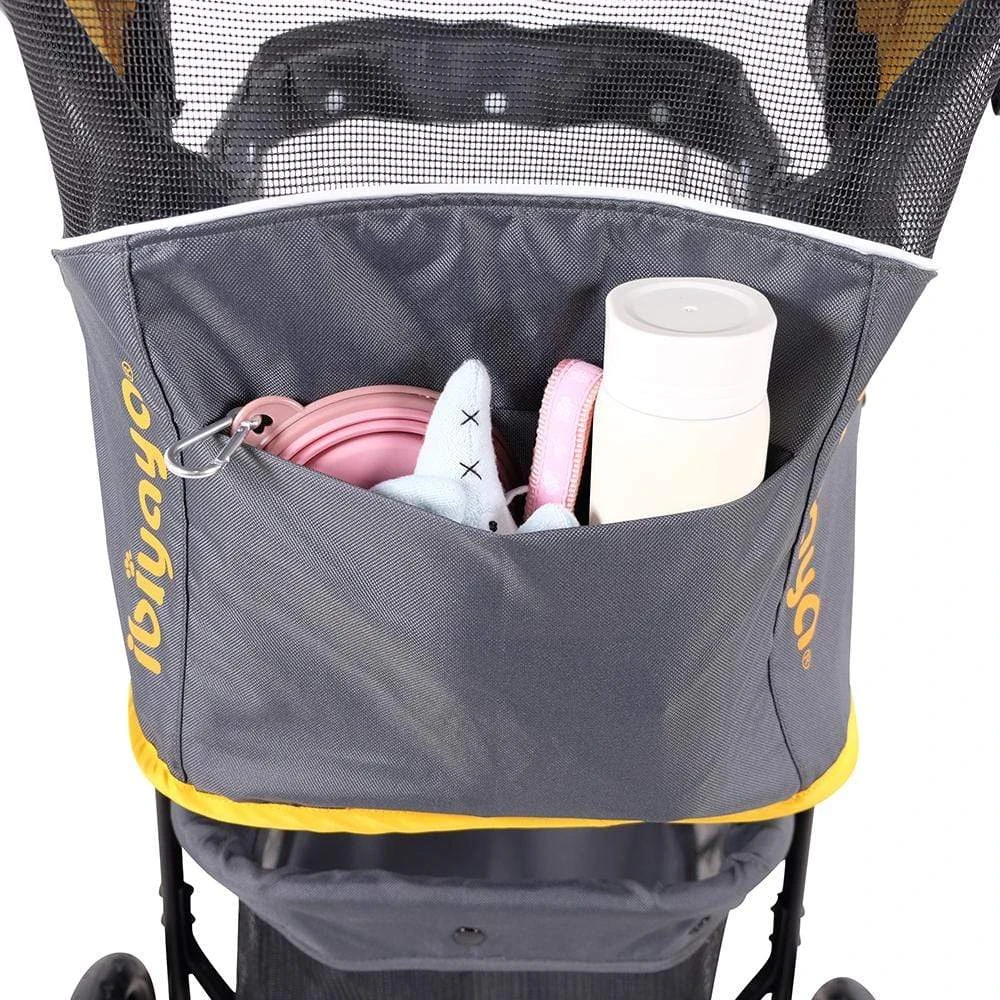 product_image_1761120428 Ibiyaya Cloud 9 Pet Stroller for Dogs & Cats, Mustard Yellow