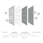 Elspet Cordless Sensor Pet Fountain Replacement Filter - 4 Pack