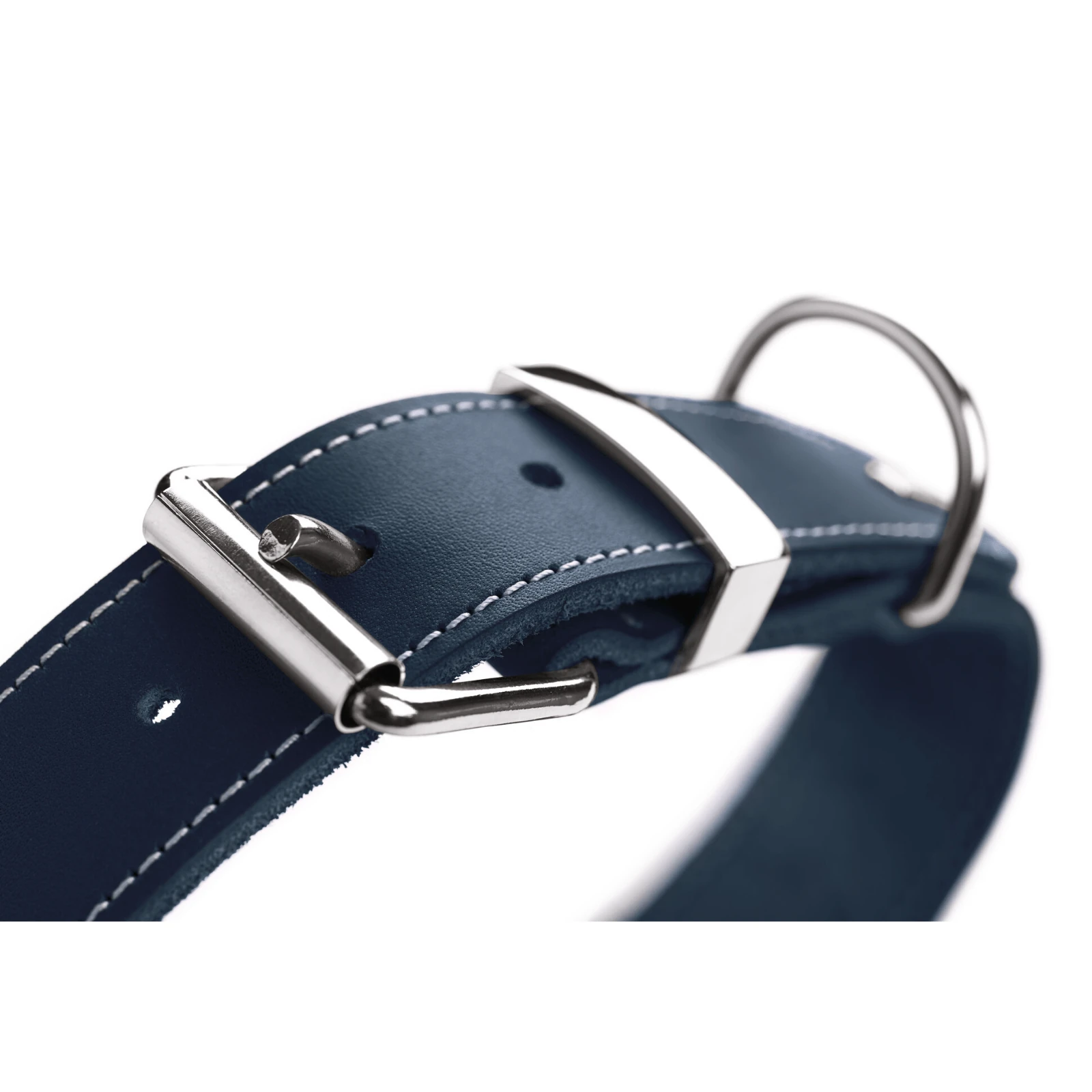 product_image_1761132479 Hunter Aalborg Special Leather Dog Collar, Dark Blue