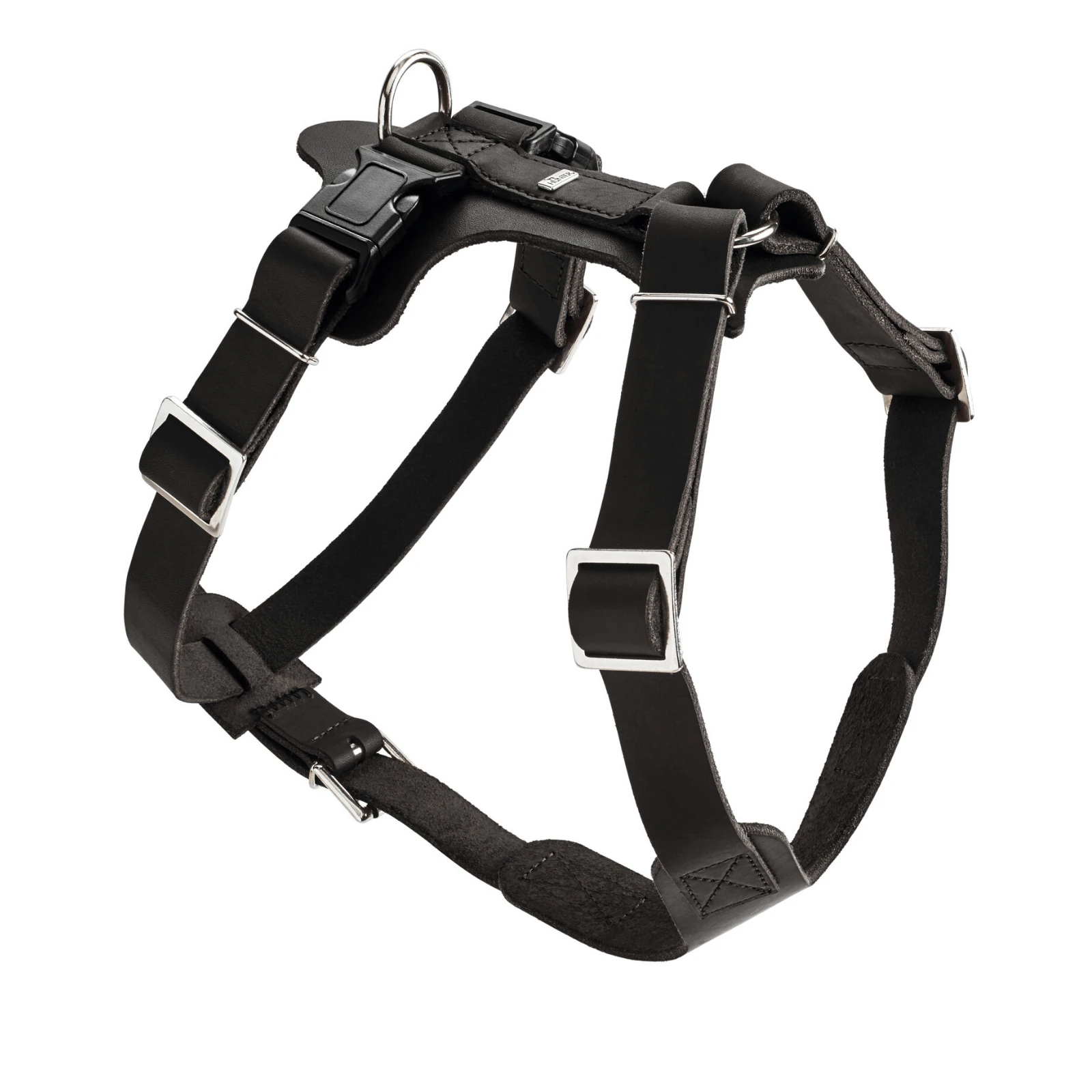 product_image_1761136549 Hunter Aalborg Soft Genuine Leather Dog Harness, Black