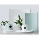 Mayitwill Cat Castle Semi Closed Litter Box, Morandi Green