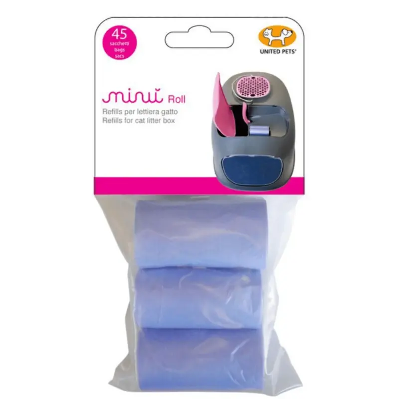 United Pets Minu Litter Box Waste Bag Refill - 3 Pack