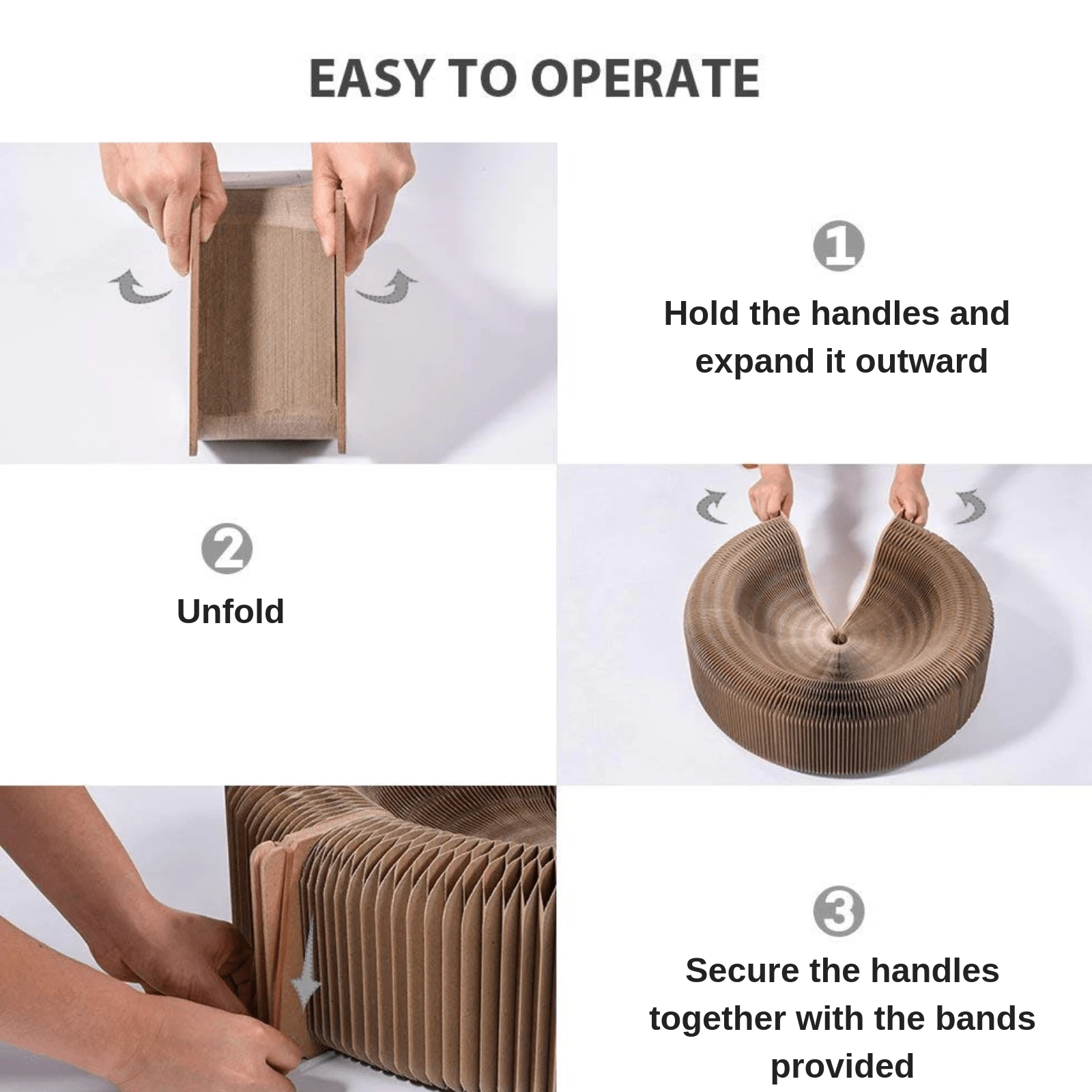 product_image_1761190899 Cat Scratcher Collapsible Lounge Bed