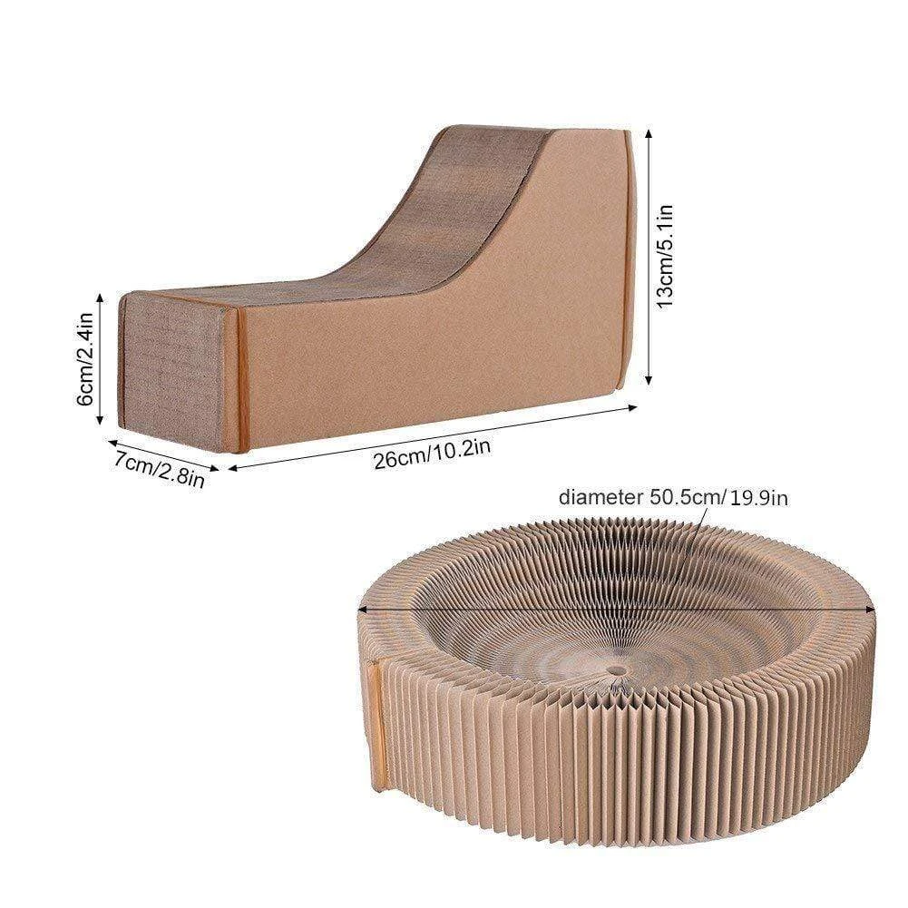 product_image_1761190904 Cat Scratcher Collapsible Lounge Bed
