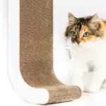 Wall Mounted Cat Scratch Post, White