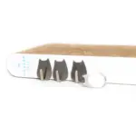 Wall Mounted Cat Scratch Post, White