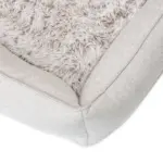 Orthopedic Dog Lounger Bed, Aspen Faux Fur