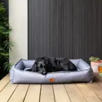 Ripstop Dog Lounger Bed, Steel Grey